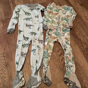 Burt's Bees baby boy one piece pajamas bundle 18 months